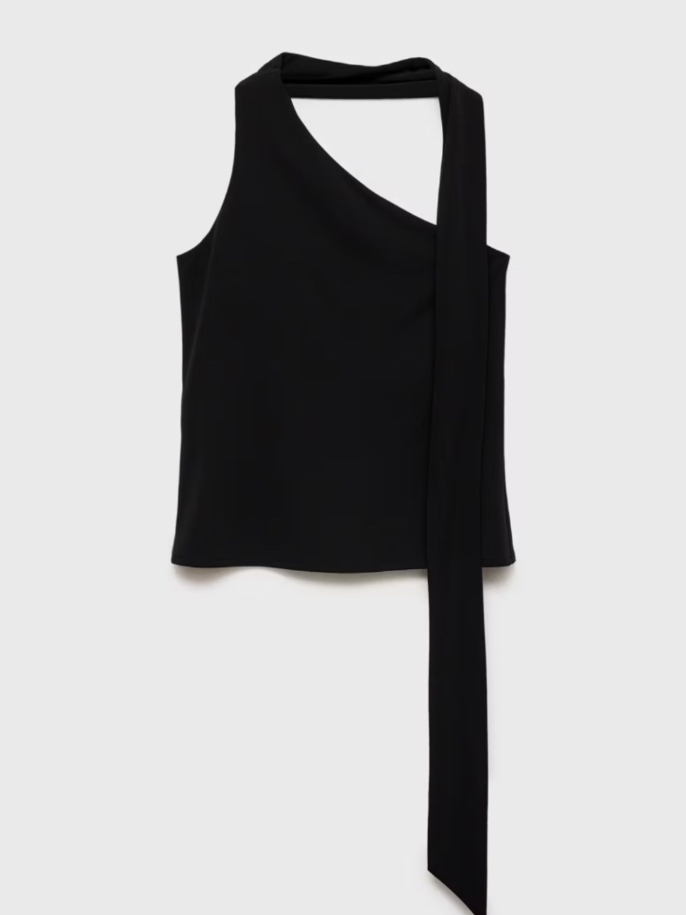 Mango assymetric top with choker neck